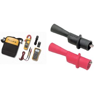 ชุดมัลติมิเตอร์และแคลมป์มิเตอร์ Fluke 117/323 พร้อมคลิปจระเข้ AC175 และปลอกหุ้มสายแบบยืดหยุ่นสำหรับการทดสอบทางไฟฟ้า - Product Image 1