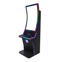 Xinliantimes Machine de jeu d'arcade verticale incurvée de 43 pouces avec accepteur de pièces, construction en métal et plastique, interface anglaise