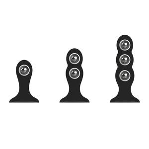 الأكثر مبيعًا للبيع بالجملة سيليكون 4 طقم مخفف من السيليكون يتمتع بمقياس قابس مؤخرة شرجية من السيليكون الناعم للعيش المثير - Product Image 3