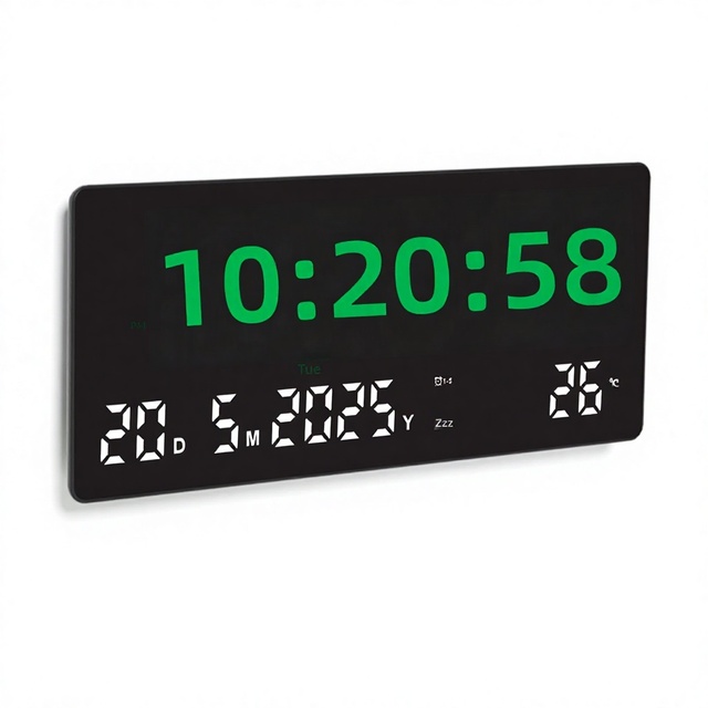 Cross-border Bestseller LED Digital Clock Multifunctional Remote-controlled Wall Clock Minimalist Large-screen Alarm Clock