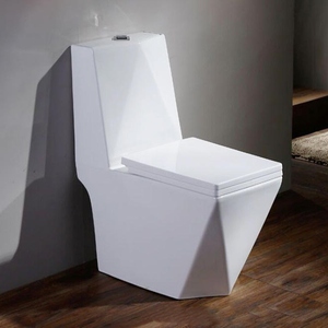 WC monobloc en porcelaine sans bride à chasse d'<span class=keywords><strong>eau</strong></span> Tornado avec siphon en S pour salle de bain, économique - Product Image 2