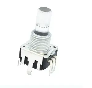 Interruptor codificador iluminado ec12 led, 12 y 24 posiciones, Codificador rotativo push