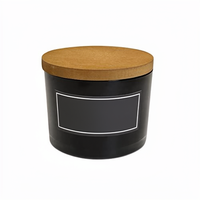 Bougie parfumée Sand + Fog Chai avec 2 mèches en coton sans plomb, brûlage propre, pot en verre, désodorisant pour la décoration de maison de luxe