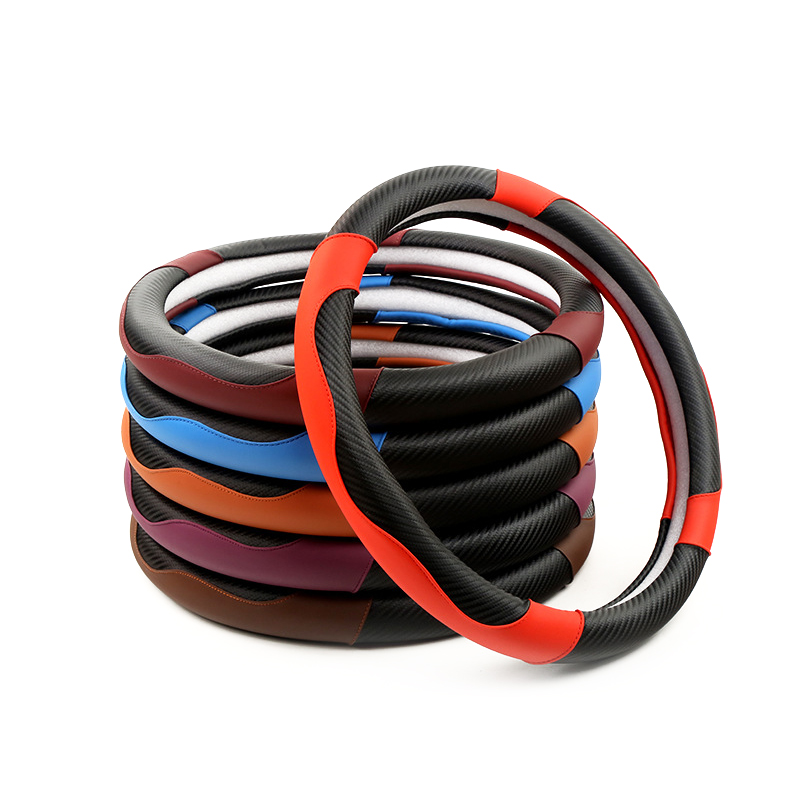 Кожаные и ПВХ 36-40 см универсальные автомобильные аксессуары чехол на руль