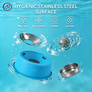 OKKPETS Gamelles anti-gloutonnement en acier inoxydable <span class=keywords><strong>pour</strong></span> chiens, gamelle à lécher antidérapante avec balle <span class=keywords><strong>pour</strong></span> liquides et friandises, gamelle à alimentation lente <span class=keywords><strong>pour</strong></span> chiens - Product Image 3