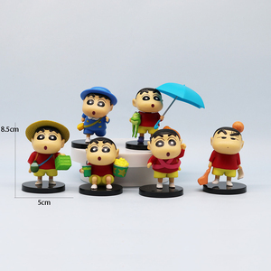 Đáng Yêu Phim Hoạt Hình Shin Chan Hành Động Hình Bộ 3D Búp Bê Đồ Chơi PVC Xe Bánh Trang Trí Hành Động Con Số Tùy Chỉnh Trẻ Em Quà Tặng Trang Trí - Product Image 2