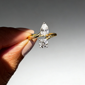 <b>CUSTOM</b> SILVER 10K/14K/18 SOLID GOLD CLASSIC Lab-Grown CVD IGI VVS-VS Oval Cut ENGAGEMENT PARTY FASHION CLUSTER <b>RING</b> - Product Image 4