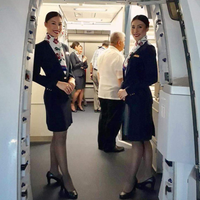 Veste et jupe bleu marine, uniforme d'équipage de cabine personnalisé de haute qualité, Philippine Airlines