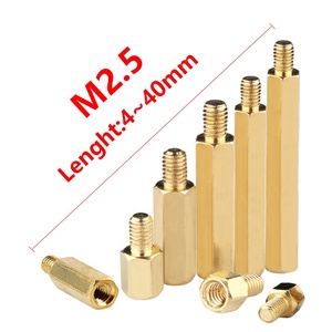 50 pz. M2.5*<span class=keywords><strong>L</strong></span>+4/5/6mm Distanziatori Esagonali in Ottone Maschio-Femmina, Pilastri per Schede PCB, Distanziatori per Schede Madri, Bulloni, Viti, Dadi con Filettatura Metrica - Product Image 4