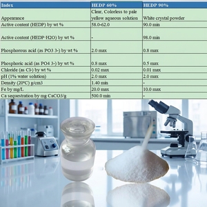 Ácido Etidrónico HEDP, Ácido 1-Hidroxietilideno-1,1-Difosfónico, 60% Líquido, 90% Sólido, CAS 2809-21-4, Hidroxietilideno Difosfónico - Product Image 3