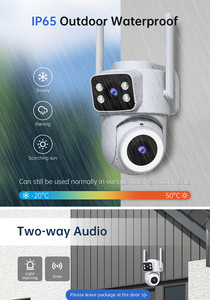 Pabrik OEM 4 + 4 8MP AI Tuya kamera pintar 360 keamanan nirkabel 2.4G 5G WIFI6 lensa ganda pengawasan Wifi 4K kamera keamanan - Product Image 5