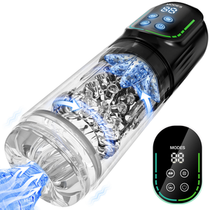 현실적인 텔레스코픽 진동 추력 회전 APP 자위대 컵 전기 버전 자동 자위 컵 saxy 장난감 남자 - Product Image 6