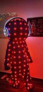 Traje <span class=keywords><strong>de</strong></span> Robot iluminado con Led <span class=keywords><strong>de</strong></span> <span class=keywords><strong>cabeza</strong></span> <span class=keywords><strong>grande</strong></span>, clubes nocturnos, disfraces <span class=keywords><strong>de</strong></span> muñecas LED, auriculares <span class=keywords><strong>de</strong></span> salón, ropa <span class=keywords><strong>de</strong></span> Cosplay <span class=keywords><strong>de</strong></span> Halloween - Product Image 6