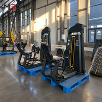 MRD Commercial Appareil de musculation en acier réglable pour adducteurs et abducteurs, à charge par poulies, pour l'entraînement des cuisses internes et externes, équipement de gym