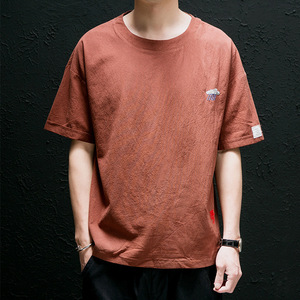 Running Oversized Gym Linen Wholesale 4xl Trendy 6xl Sport High Fashion Big <strong>Two</strong> Piece Set T-shirt Mens Wholesale Clothing - Product Image 4