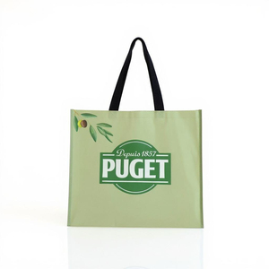 <span class=keywords><strong>Jeyco</strong></span>, logotipo personalizado, ecológico, verde, promocional, barato, grande, fuerte, correa para el hombro, bolsa de compras no tejida para comestibles - Product Image 4