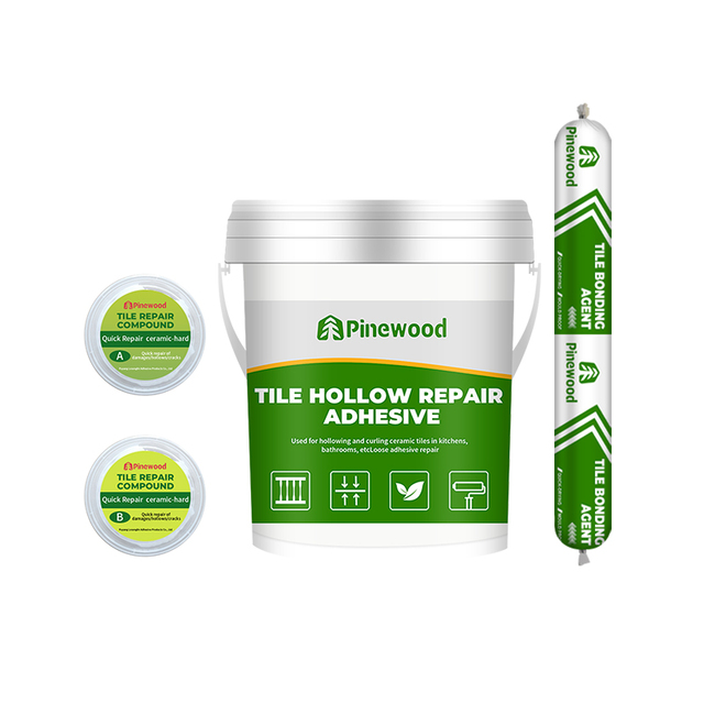 Eco-Friendly Fast-Curing Formaldehyde-Free Tile Adhesive Series for Bonding Hollow Ceramic Repair Work with No Demolition Needed