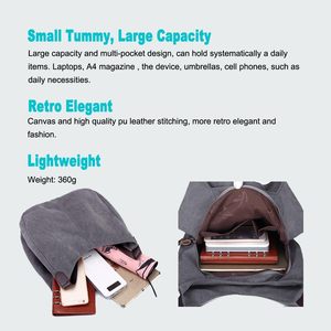 Phụ nữ thời trang bông Tote Ví đa túi Vai Túi vải túi xách - Product Image 2