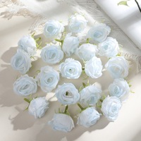 Arrangement floral fait à la main soie artificielle Rose tête de fleur pour la maison fête fleur mur décoration de mariage