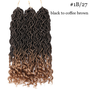 Pelo <span class=keywords><strong>de</strong></span> ganchillo 1b/27, cabello Real Fuax <span class=keywords><strong>de</strong></span> 14 y 12 pulgadas, ondulado, precio <span class=keywords><strong>de</strong></span> fábrica, natural, 20 diosa recta, pérdida <span class=keywords><strong>de</strong></span> imitación, 18 pulgadas - Product Image 5