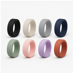 Cubiertas de Anillo Nordic Tone (Paquete de 8) para Oura Ring 4 Gen 3, Juego de Protectores de Silicona Suave y Discreta, Estilo Escandinavo, Ajuste Delgado para Uso Diario - Product Image 1
