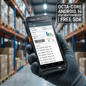 Terminal portable robuste Android 14 IP67 avec lecteur <span class=keywords><strong>de</strong></span> codes-barres PDA pour la logistique d'entrepôt avec SDK gratuit - Product Image 1