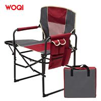 WOQI Chaise de jardin pliable et résistante pour le camping et la plage en plein air-Design moderne et durable