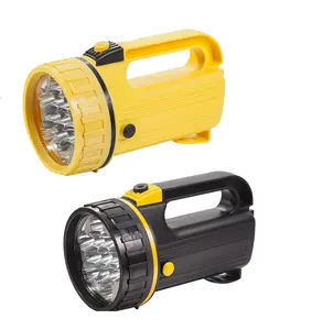 Portable LED Spot Flashlight Plastic Hunting Search Light with Handle, Mining Torch Light for Outdoor, Earthquake.