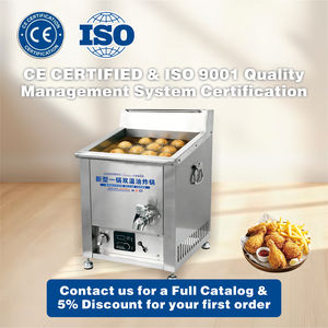 Friteuse à gaz Hansu 10L professionnelle de table en acier inoxydable pour restaurant - Product Image 4