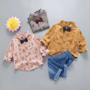 Nouvelle collection 2019 : Vêtements en coton pour enfants, jeans d'automne pour bébés, tenues et chemises d'automne pour enfants - Product Image 4