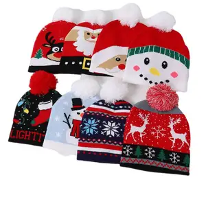 Merry Christmas to my friends Wish you good health Family happiness Christmas Knitted beanie friendly Hat