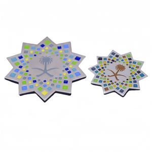 사우디아라비아 국경일 에나멜 핀 KSA 비전 2030 자석 브로치 배지 패키지 포함 - Product Image 2