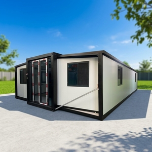 Casa Contenedor Plegable Prefabricada Personalizada <span class=keywords><strong>de</strong></span> 40 <span class=keywords><strong>y</strong></span> 20 Pies, Expandible, Edificio Prefabricado, Vivienda <span class=keywords><strong>de</strong></span> Dos Dormitorios, Construcción Inmobiliaria - Product Image 1