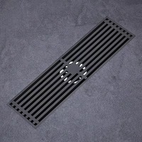 Insert de carrelage invisible en acier inoxydable 304 pour salle de bain rectangulaire décoratif Srain Covers Floor Shower Drain