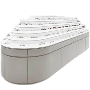 معرض Artworld تزيين تصميمات داخلية طاولة عرض نظارات شمسية باللون الأبيض دولاب عرض أمامي دولاب عرض - Product Image 1