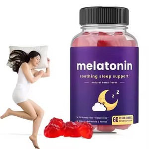 Gomitas de Melatonina para Dormir de Marca Propia, Sin Azúcar, Formuladas para Adultos, Suplemento para Ayudar a Dormir con GABA, Magnesio y 5-HTP - Product Image 2