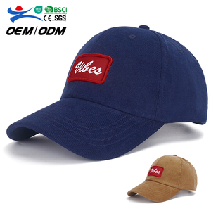 Gorra de Béisbol Clásica de Pana de 6 Paneles, Unisex, con Patrón de Letras y Bordado 3D, Nueva Colección Primavera-Otoño para Hombre y Mujer - Product Image 1