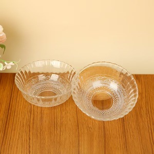 Juego de 6 tazones de vidrio Fa Qiang, plato de cristal transparente para servir frutas y aperitivos - Product Image 2