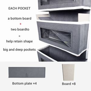 Wall Mount Durable Wall Hanging Bags Over the Door Hanging Organizer - Product Image 4