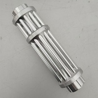 XPL-DBL810B1000 Baterai Isi Ulang 16340 Paduan Aluminium Bentuk Gatling Penunjuk Laser Biru 450nm Daya 1mW Jangkauan 1-5km untuk