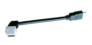 <span class=keywords><strong>สาย</strong></span>ต่อขยายแบบชุบทอง 2.0 ชนิด 90D Keystone พร้อมปลอกหุ้ม PVC และฉนวนป้องกันแบบถัก สำหรับ HDTV - Product Image 3