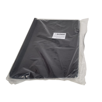 Pupitre incurvé en acrylique noir, pupitre en acrylique détachable, plateforme de pupitre, chaire avec pliure métallique pour l'école, l'église