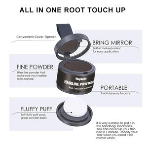 Racine retouche 3 couleurs noir brun foncé brun délié poudre personnalisé couvrir délié poudre Oem - Product Image 3