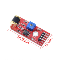 Capteur de vibration robotique 801S Modèle de vibration Sortie analogique Sensibilité Module réglable LM393 DC 3V-5V