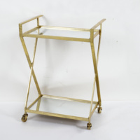 Table basse moderne personnalisé fleur décorative brillant or miroir table basse ronde