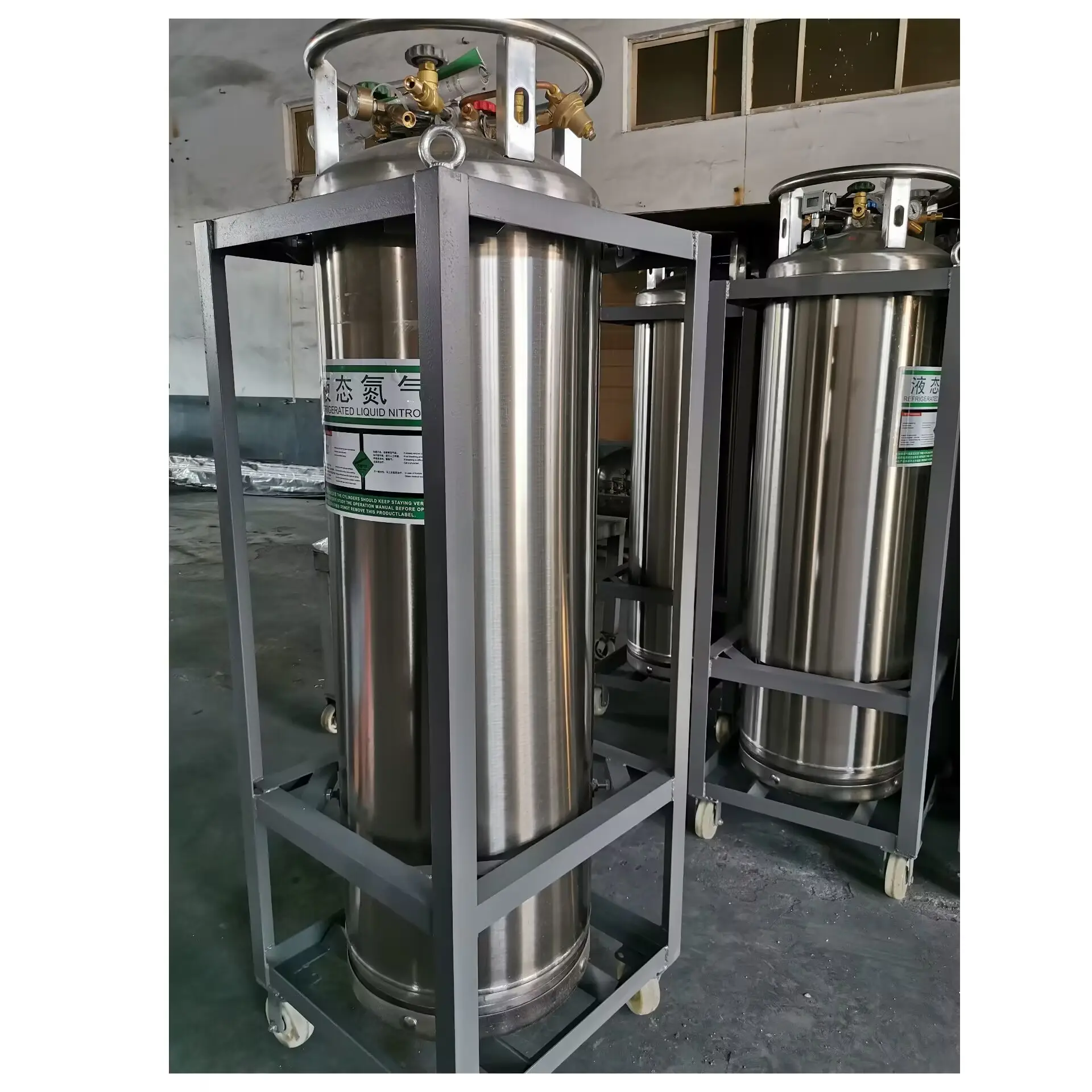 Réservoir de Dewar cryogénique liquide vertical de 195L 210L Réservoir de stockage de Dewar