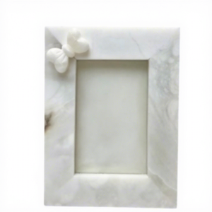 Cadre photo carré en métal style nœud, écologique, pour cadeaux de mariage, d'anniversaire ou de fiançailles - Product Image 1