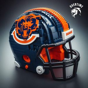 Juego de bloques de construcción de casco Green Bay Packers para adultos <span class=keywords><strong>y</strong></span> adolescentes Fan Display Model Kit - Product Image 3