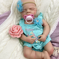 Poupée Reborn en Silicone Pur Pascale de 20 pouces pour Garçon et Fille, avec Nez Réaliste à Dégradé de Couleurs 3D, pour Accessoires Photo et Artistes Reborn Professionnels