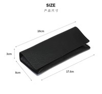 Nouvel étui à lunettes magnétique en cuir de luxe, sac d'emballage de lunettes de soleil Portable fait à la main